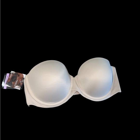Maidenform Strapless Lift Bra 38D NWT Tan SmartZone Shaping Stay-Up Band - Picture 3 of 8